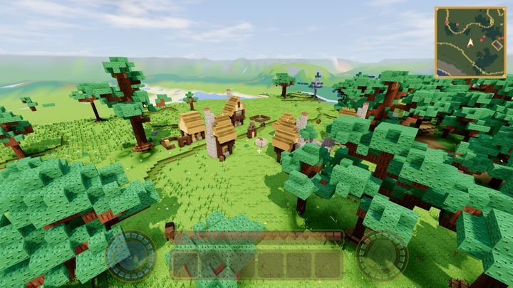A Meadowfolk village among trees and meadows